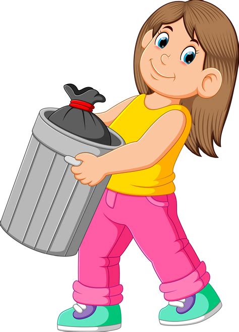 Throwing Away Trash Clipart