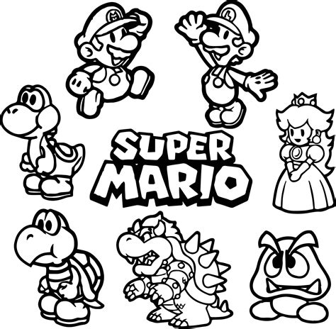 Mario Brothers Drawings Free Download On Clipartmag