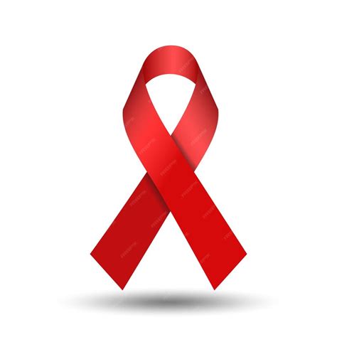 Premium Vector Red Ribbon For Hiv Awareness Concept World Aids Day And World Sexual Health Day