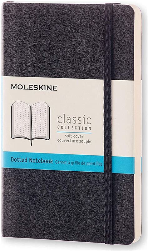 Moleskine Classic Notebook Pocket Dotted Black Soft Cover 35 X 5