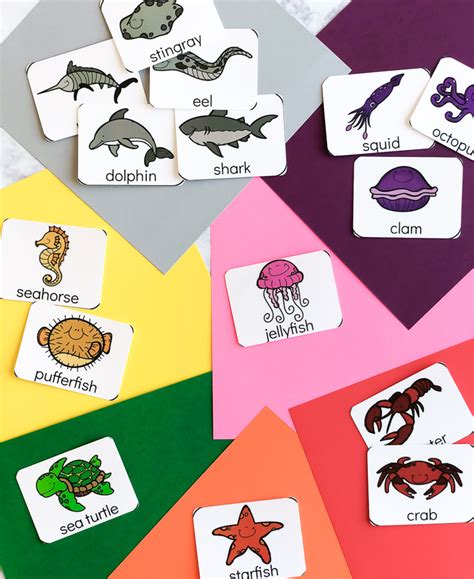 Thanks to our free printable color match activity your kids can practice learn colors. Free Ocean Printable Matching Game For Preschoolers