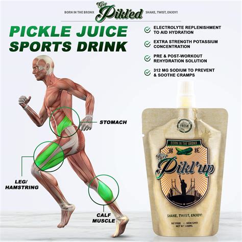 Kosher Pickle Juice Shots for Leg Cramps - Electrolyte Solution Pickle