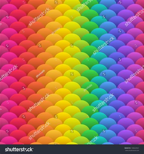 Simple Geometric Blobs Enhanced Double Acid Colored Rainbow Seamless