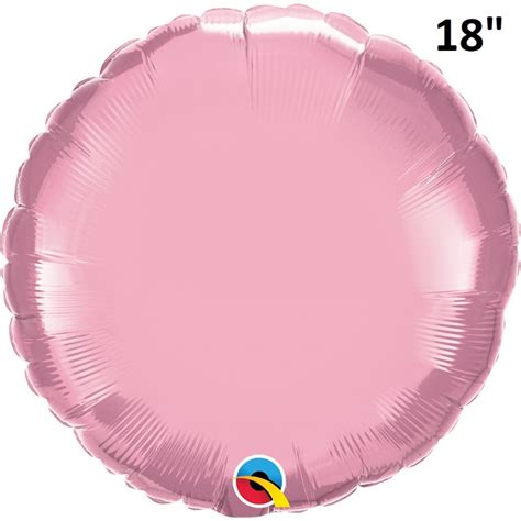 Balloon Foil Round 18 Pale Pink Foil Balloons And Bubbles