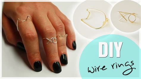 Diy Wire Midi Rings Cat And Xo Ring Wire Ring Tutorial