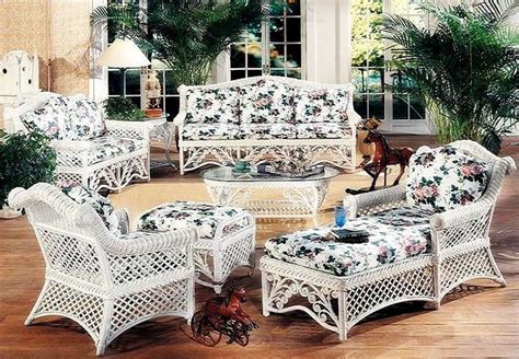 Bedside tables, cabinets, chest of drawers, dressing table and white. Elaborately Designed White Rattan Sofa Set : Furniture ...