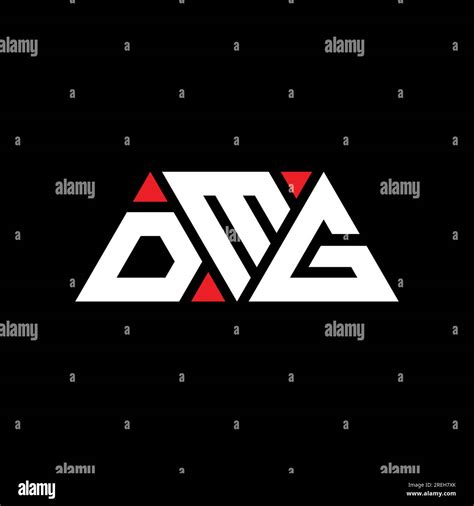 Dmg Triangle Letter Logo Design With Triangle Shape Dmg Triangle Logo