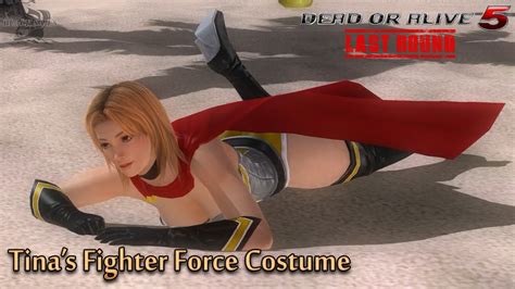 Dead Or Alive 5 Tina Private Paradise With Fighter Force Dlc Costume