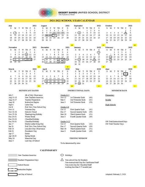Dusd Calendar 2022 Customize And Print