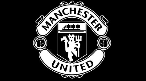 Manchester United Logo Black And White Png