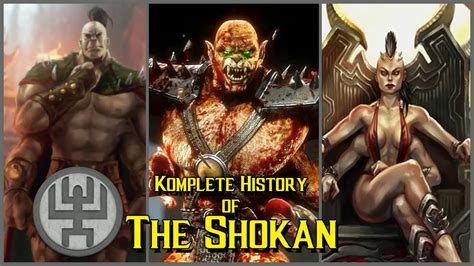 Komplete History Of The Shokan Mortal Kombat Lore Youtube