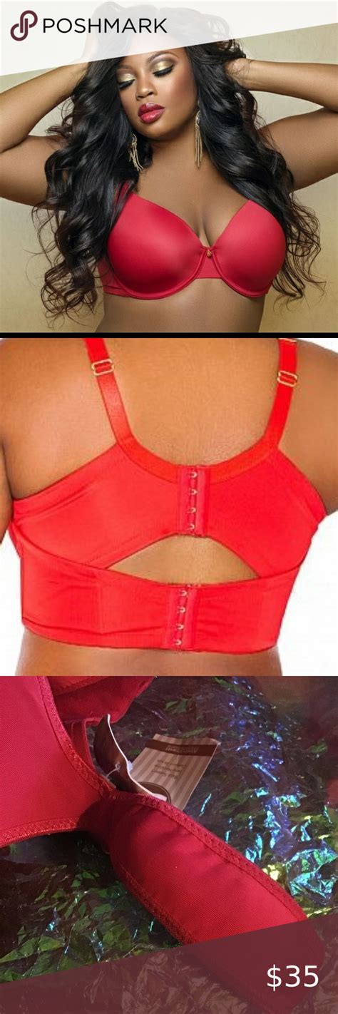 Ashley Stewart Red Butterfly Bra 38ddd Butterfly Bra Fashion Trends Curvy Red Butterfly