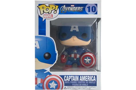 Funko Pop Marvel Avengers Captain America Bobble Head Figure 10 Gb