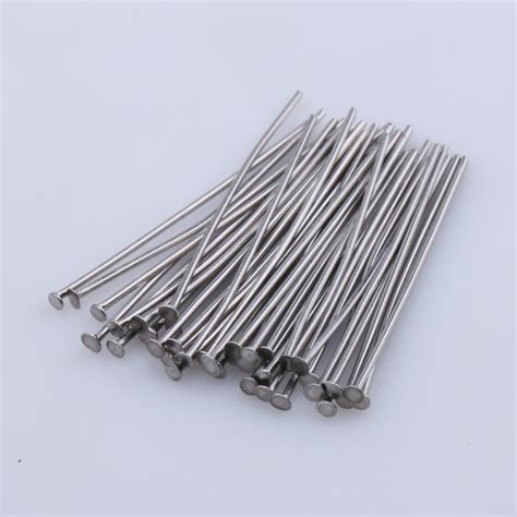 30mm 500pcs Fashion Stainless Steel Metal Head Pins Jewelry Findings