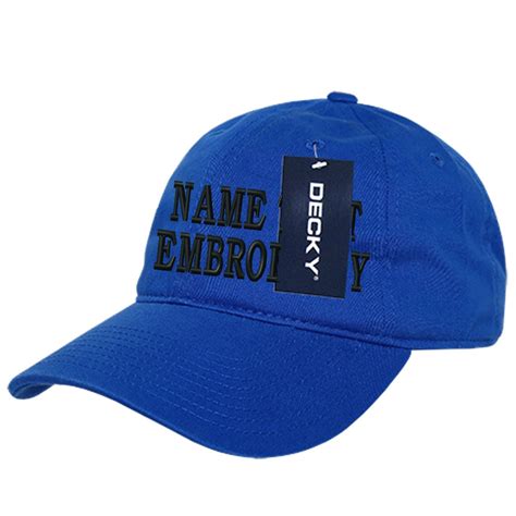 Custom Embroidery Unstructured Dad Hat Personalized Text Name Etsy