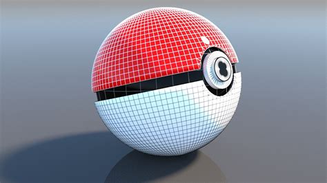 3d Pokeball Ball