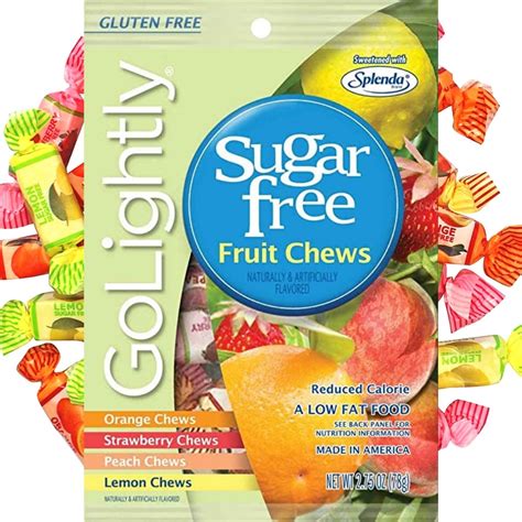 Golightly Sugar Free Assorted Fruit Chews Candy 275oz
