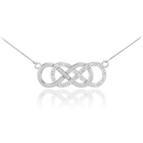 Infinity Necklace Vertical Infinity Necklace Diamond Infinity
