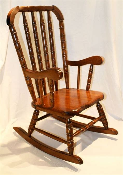 Vintage Childrens Wood Rocking Chair Jenny Lind Vintage Children