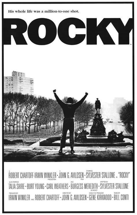 Rocky 1977 Best Movie Posters Iconic Movie Posters Classic Movie