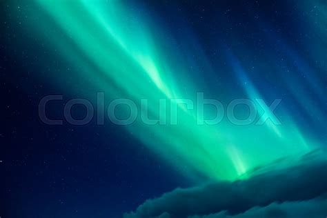 Beautiful Blue And Green Northern Stock Image Colourbox