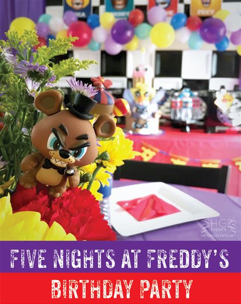Five Nights At Freddy S Birthday Five Nights At Freddy S Pretty Birthday Party Catch My Party