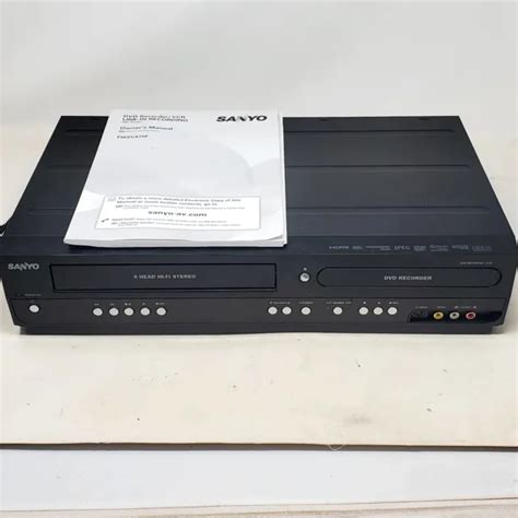 Sanyo Fwdv F Vhs Dvd Recorder Head Vcr Combo Player Read