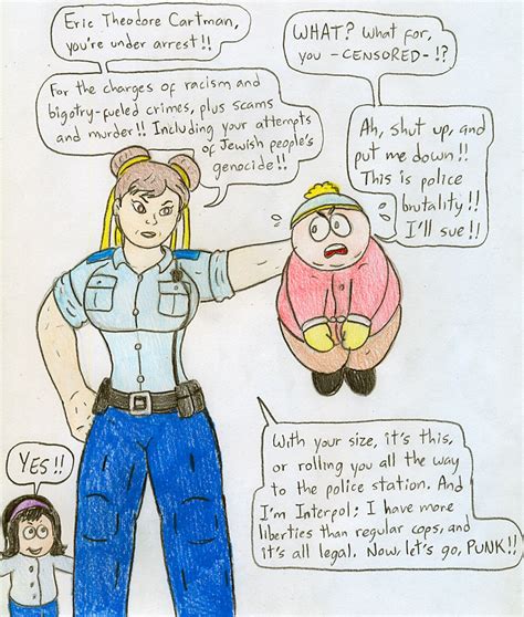 Arresting Cartman Jenny And Chun Li By Jose Ramiro On Deviantart