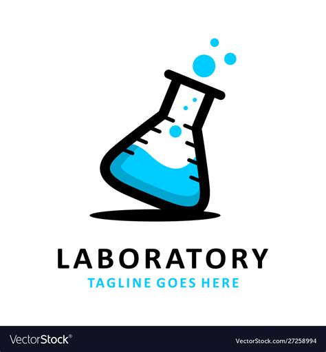 Laboratory Logo Royalty Free Vector Image Vectorstock