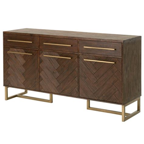 Candelabra Home Mosaic Sideboard Rustic Java Buffets Sideboards