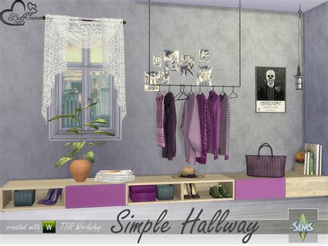 Sims 4 Ccs The Best Simple Hallway By Buffsumm