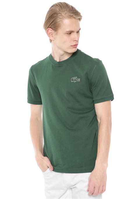 Camiseta Lacoste Básica Verde Compre Agora Dafiti Brasil