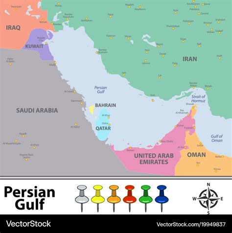 Political Map Of Persian Gulf