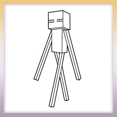 Minecraft Enderman Coloringbookpics