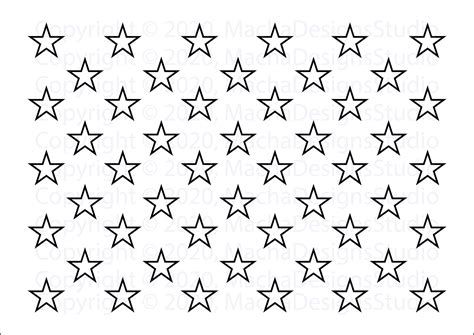 50 Stars Svg United States Of America Flag Svg Union 50 Etsy