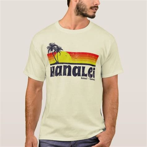 Vintage Hanalei Kauai Hawaii T Shirt Kailua Oahu Hanalei Kauai