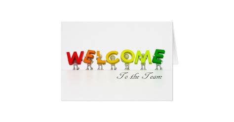 Premiere Series Welcome To The Team Card Zazzle