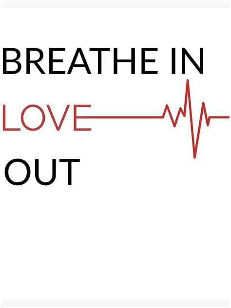 Breathe In Love Out Canvas Print By Yogashop Redbubble