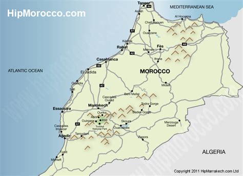 Atlas Mountains Map Submited Images