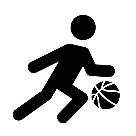 Basketball Dribble Icon Vector 583952 Vector Art At Vecteezy