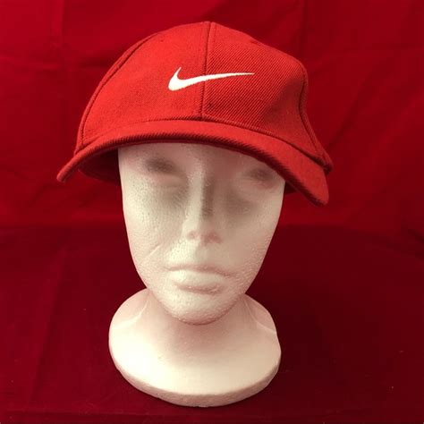 Nike Accessories Nike Swoosh Logo Red Baseball Cap Poshmark