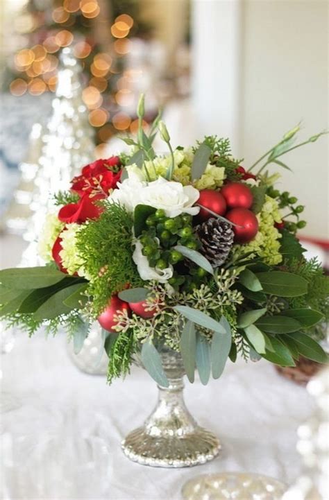 Christmas Centerpieces Festive Table Decoration Ideas With Flowers