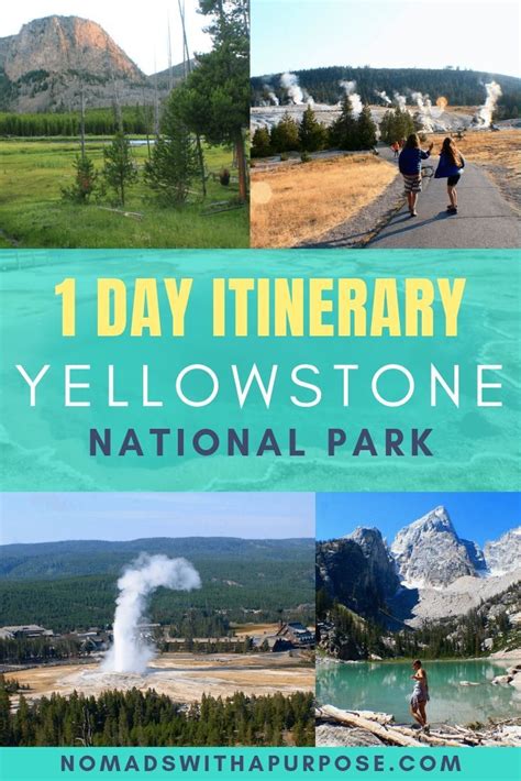 Yellowstone National Park One Day Itinerary Artofit