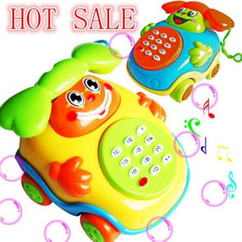 1 Set Boys And Girls Kids Electric Phone Machine Model T Toy Baby