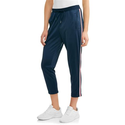 Athletic Works Womens Active Tricot Track Pant With Athletic Stripe