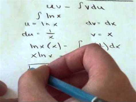 Enter the function you want to integrate into the editor. Integral ln(x)dx -- Integration by Parts - YouTube