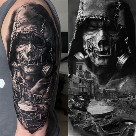 Zombie Sleeve Tattoo In 2023 Zombie Tattoos Sleeve Tattoos Skull