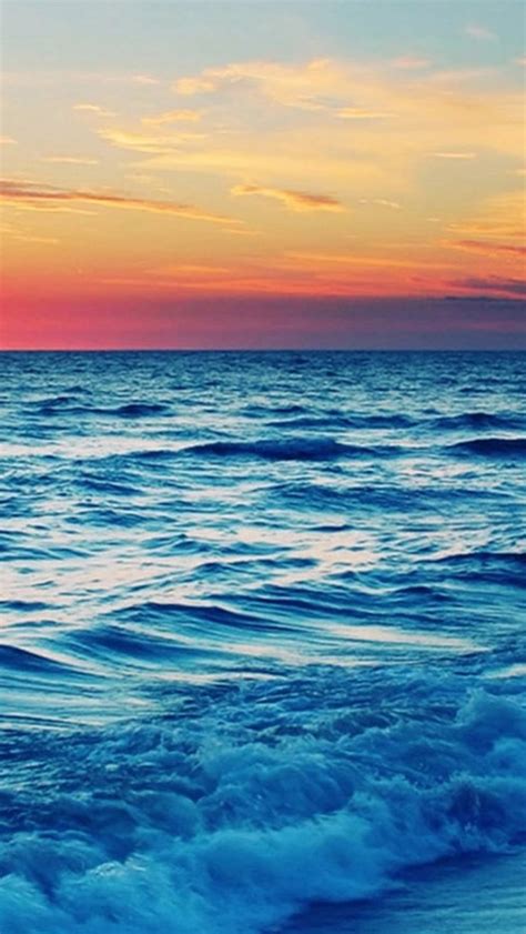 Nature Ocean Sea Skyline Iphone Wallpapers Free Download