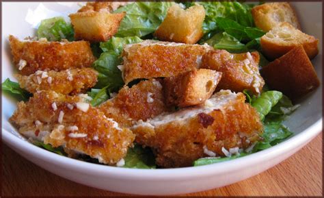View entire discussion (1 comments) Crispy Parmesan Crumbed Chicken Caesar Salad | A Glug of Oil