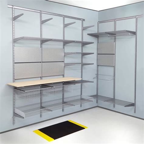 Fleximounts wall racks are easy to installfleximounts wall racks are easy to install and available in multiple sizes for a perfect fit in the garage, shed, closet, or any other storage area. Top Track Wall Mounted Shelving Silver Components ...